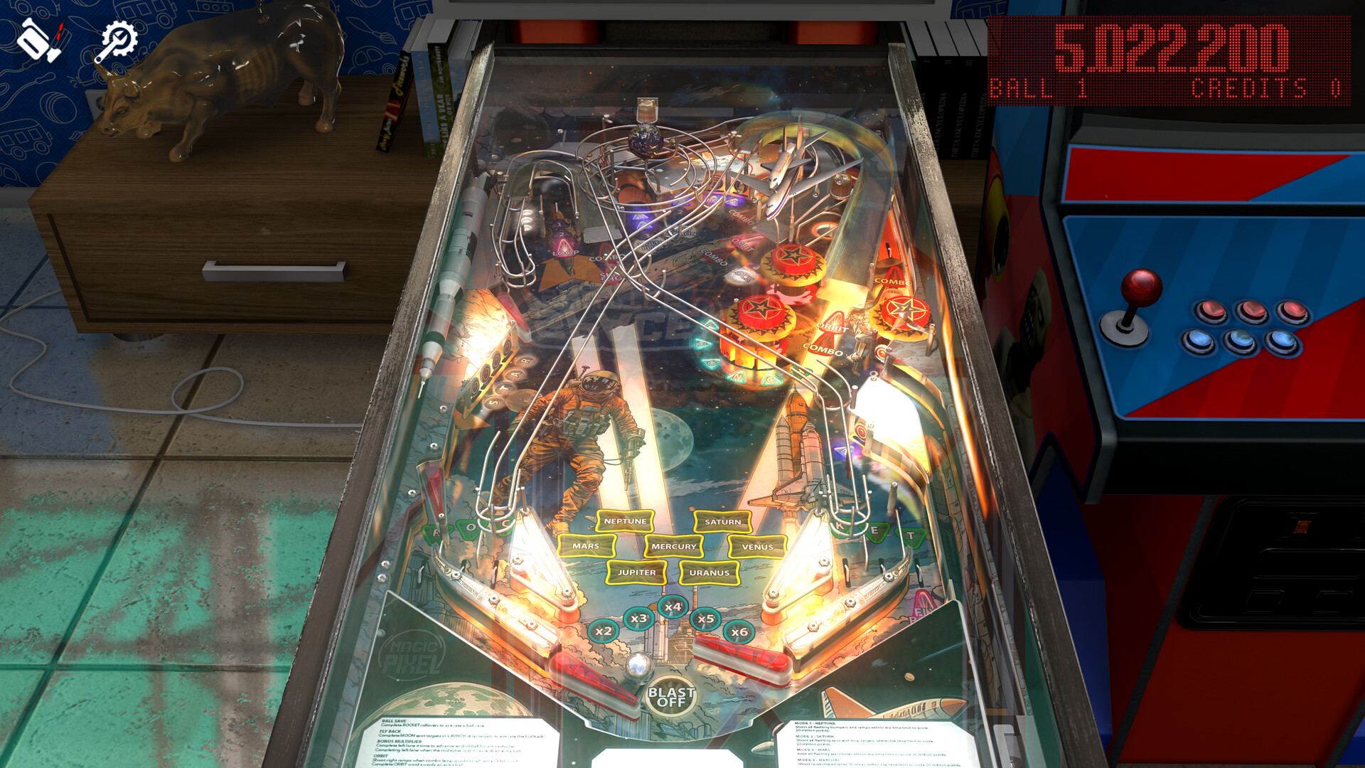 Zaccaria Pinball - Space Shuttle 2016 Table Featured Screenshot #1