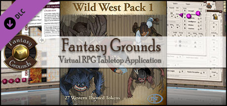 Fantasy Grounds - Wild West Pack 1 (Token Pack) Header Image