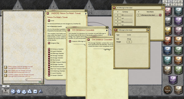 Fantasy Grounds - Mini-Dungeon #012: Nekh-ta-Nebi's Tomb (PFRPG)