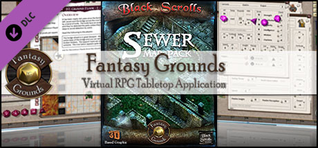 Fantasy Grounds - Black Scrolls Sewer (Map Pack) Header Image