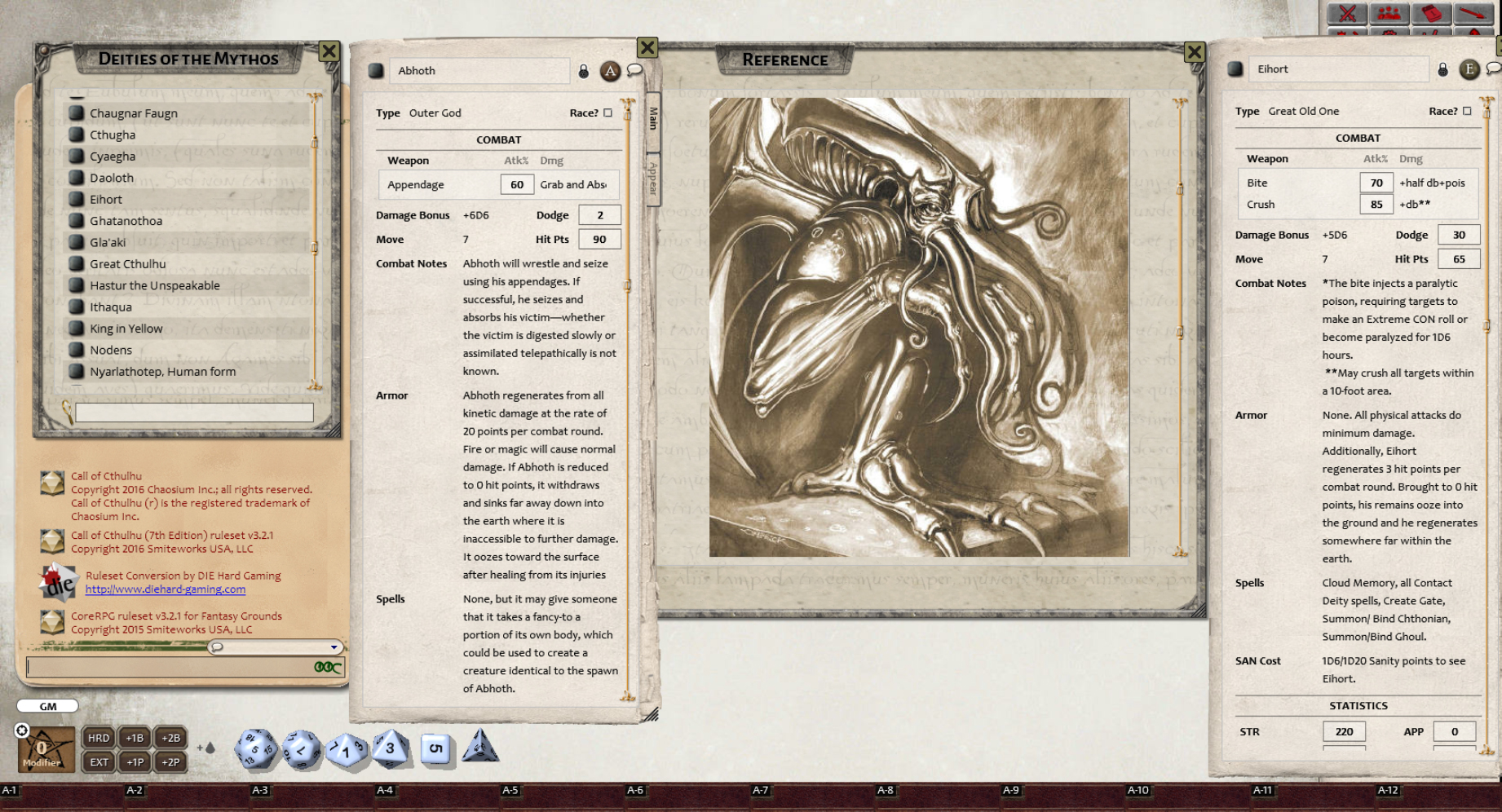 Fantasy Grounds - Call of Cthulhu 7th Edition (Ruleset) Featured Screenshot #1