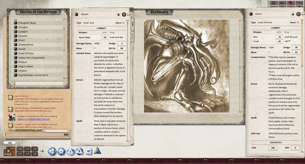 Fantasy Grounds - Call of Cthulhu 7th Edition (Ruleset)
