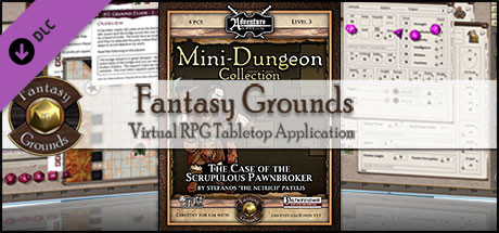 Fantasy Grounds - Mini-Dungeon #013: The Case of the Scrupulous Pawnbroker (PFRPG) Header Image