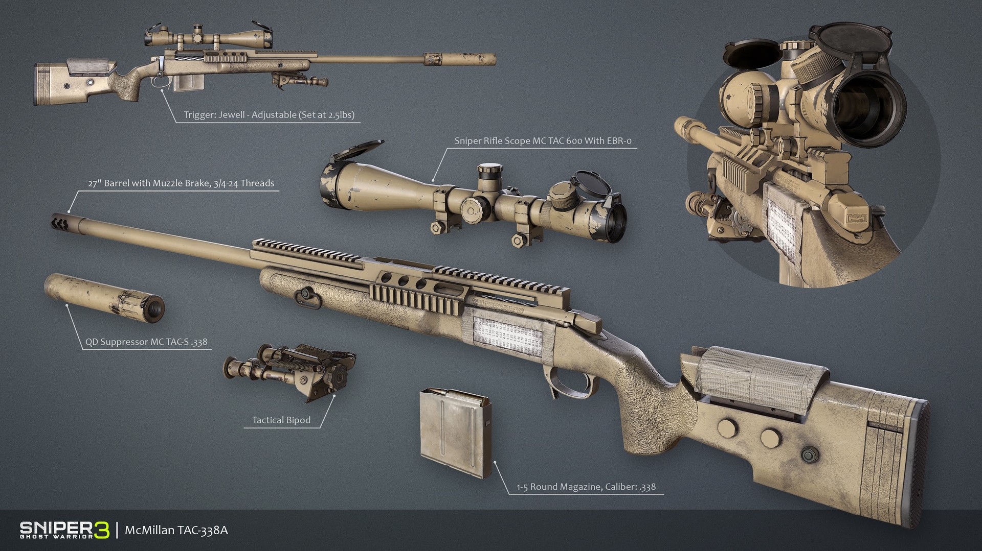 Sniper Ghost Warrior 3 - Sniper Rifle McMillan TAC-338A Featured Screenshot #1