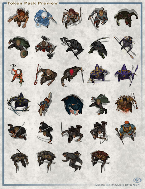 Fantasy Grounds - Heroic Characters 10 (Token Pack) Featured Screenshot #1