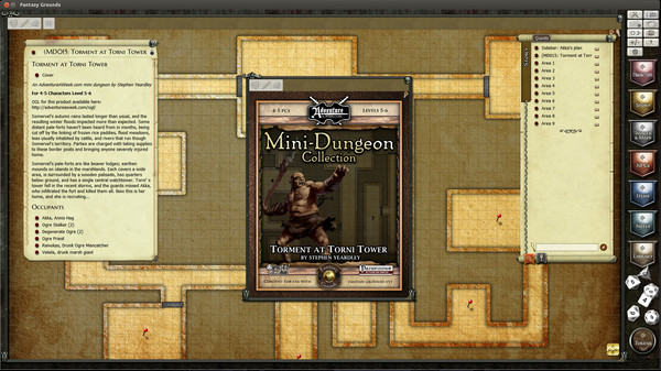 Fantasy Grounds - Mini-Dungeon #015: Torment at Torni Tower (PFRPG)