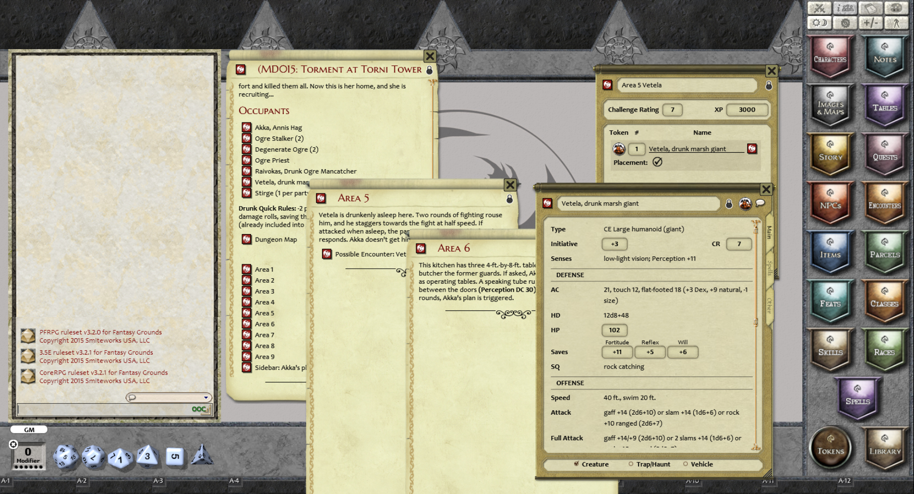 Fantasy Grounds - Mini-Dungeon #015: Torment at Torni Tower (PFRPG) screenshot 3