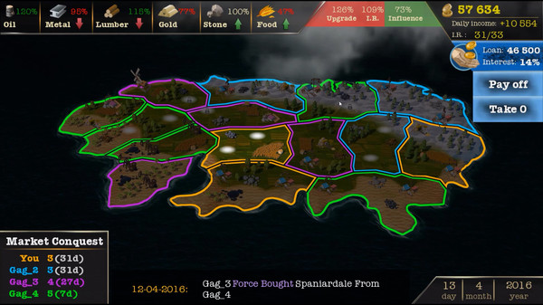 Screenshot z Economic Conquest Screenshot z Economic Conquest