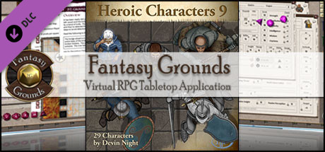 Fantasy Grounds - Heroic Characters 9 (Token Pack) banner image