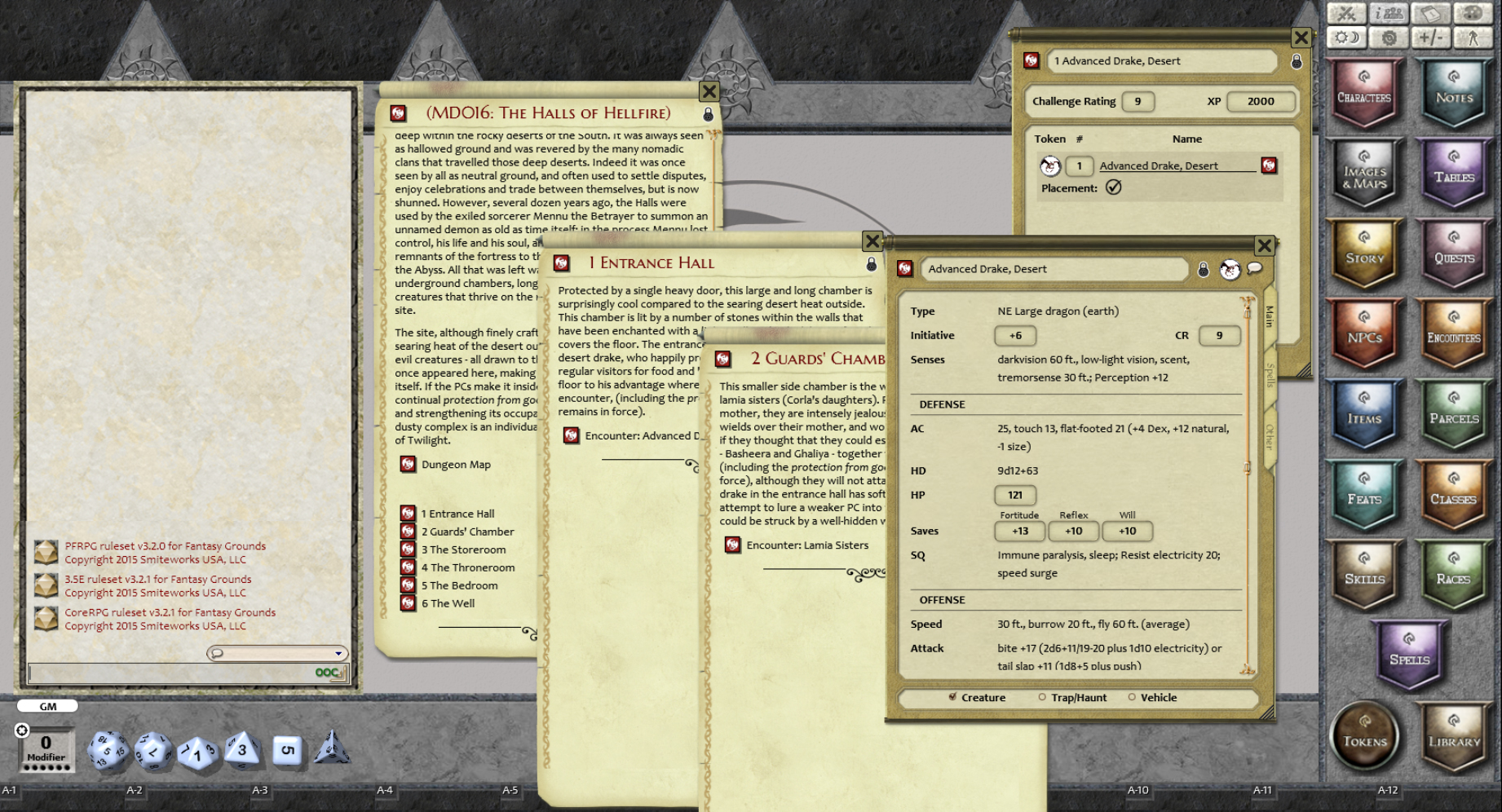 Fantasy Grounds - Mini-Dungeon #016: The Halls of Hellfire (PFRPG)