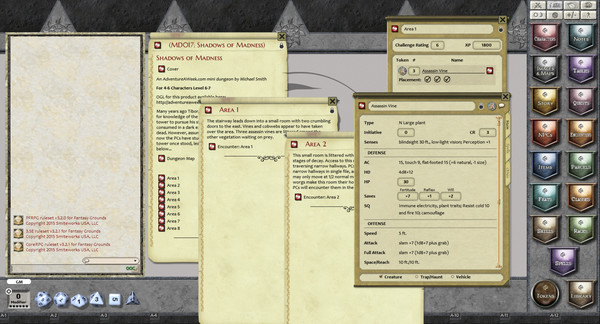 Fantasy Grounds - Mini-Dungeon #017: Shadows of Madness (PFRPG)