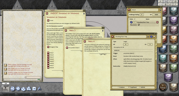 Fantasy Grounds - Mini-Dungeon #017: Shadows of Madness (PFRPG)