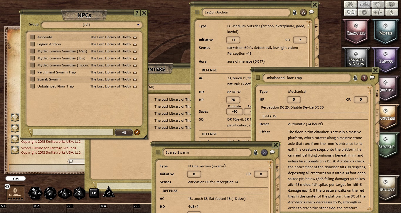Fantasy Grounds - The Lost Library of Thoth (PFRPG) screenshot 2
