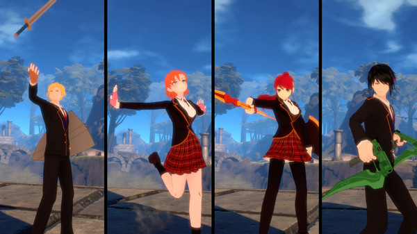 RWBY: Grimm Eclipse - Team JNPR Beacon Academy Costume Pack