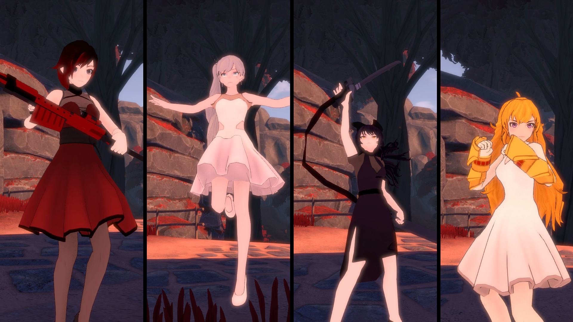 RWBY: Grimm Eclipse - Team RWBY Beacon Dance Costume Pack Featured Screenshot #1