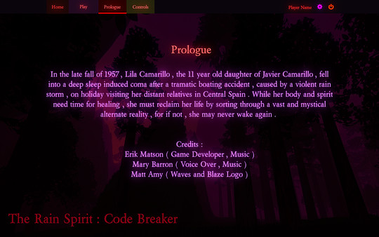 Screenshot z The Rain Spirit : Code Breaker