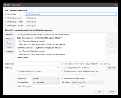 VoiceAttack Screenshot