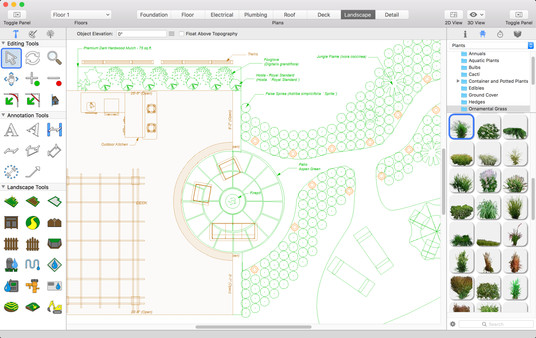 Screenshot z Punch! Landscape Design for Mac v19 Screenshot z Punch! Landscape Design for Mac v19