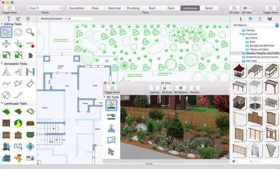 Screenshot z Punch! Landscape Design for Mac v19 Screenshot z Punch! Landscape Design for Mac v19