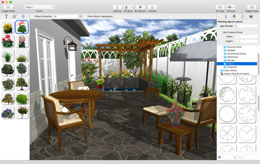 Screenshot z Punch! Landscape Design for Mac v19 Screenshot z Punch! Landscape Design for Mac v19