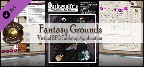 Fantasy Grounds - Darkwoulfe's: Prisoner of the Drow Supplement (Token Pack) Header Image