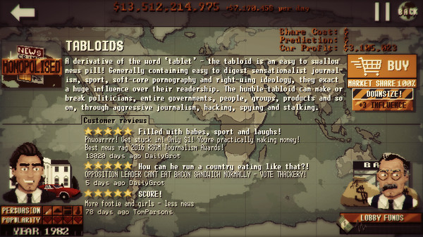 Screenshot z MEGALOMANIAC