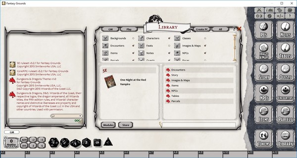 Fantasy Grounds - One Night at the Red Vampire (5E)