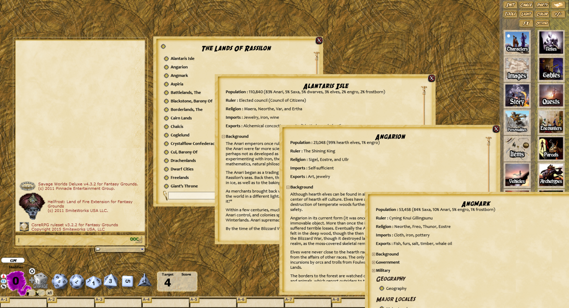 Fantasy Grounds - Hellfrost Gazetteer (Savage Worlds) screenshot 1