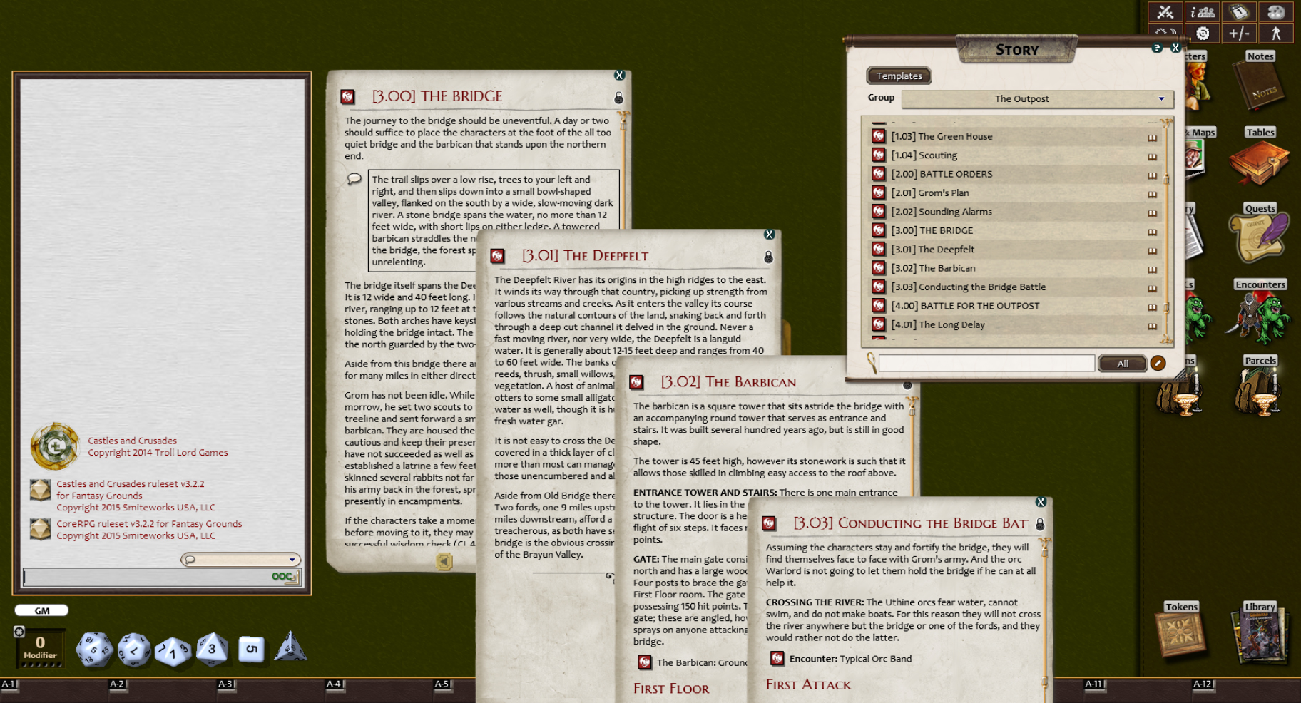 Fantasy Grounds - Outpost (Castles & Crusades) Featured Screenshot #1