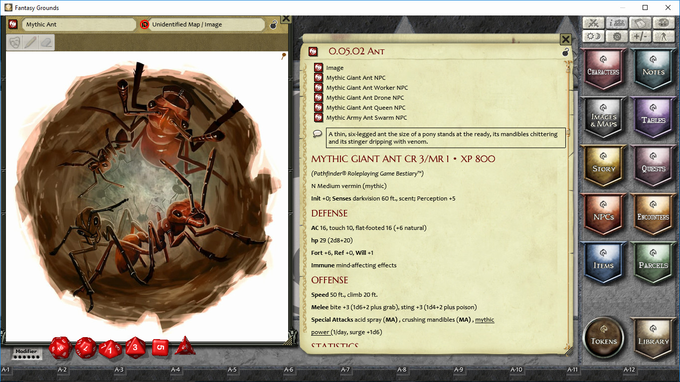 Fantasy Grounds - Mythic Monsters #26: Bugs (PFRPG) Featured Screenshot #1