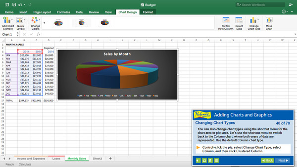 Professor Teaches® Excel 2016 – Mac screenshot 4
