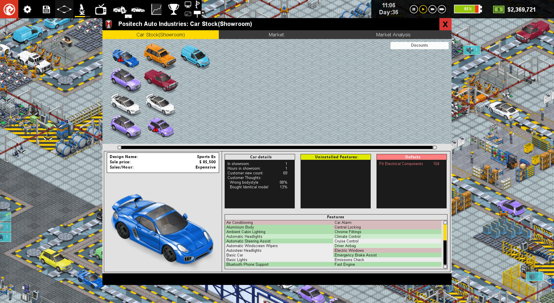 Production Line : Car factory simulation