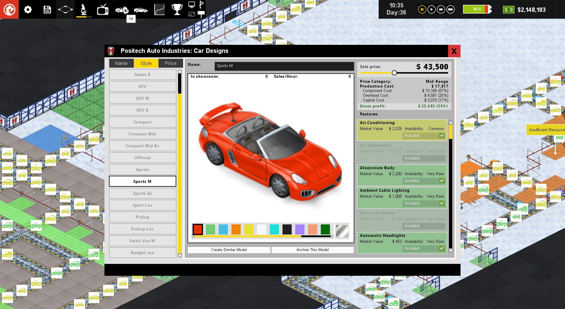 Production Line : Car factory simulation