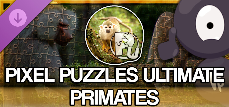 Jigsaw Puzzle Pack - Pixel Puzzles Ultimate: Primates cover art