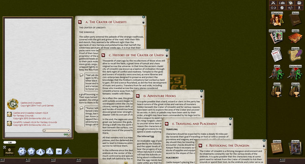 Fantasy Grounds - DB2 Crater of Umeshti (Castles & Crusades)