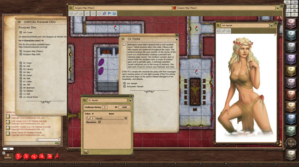 Fantasy Grounds - Mini-Dungeon #022: Pleasure Den (PFRPG)