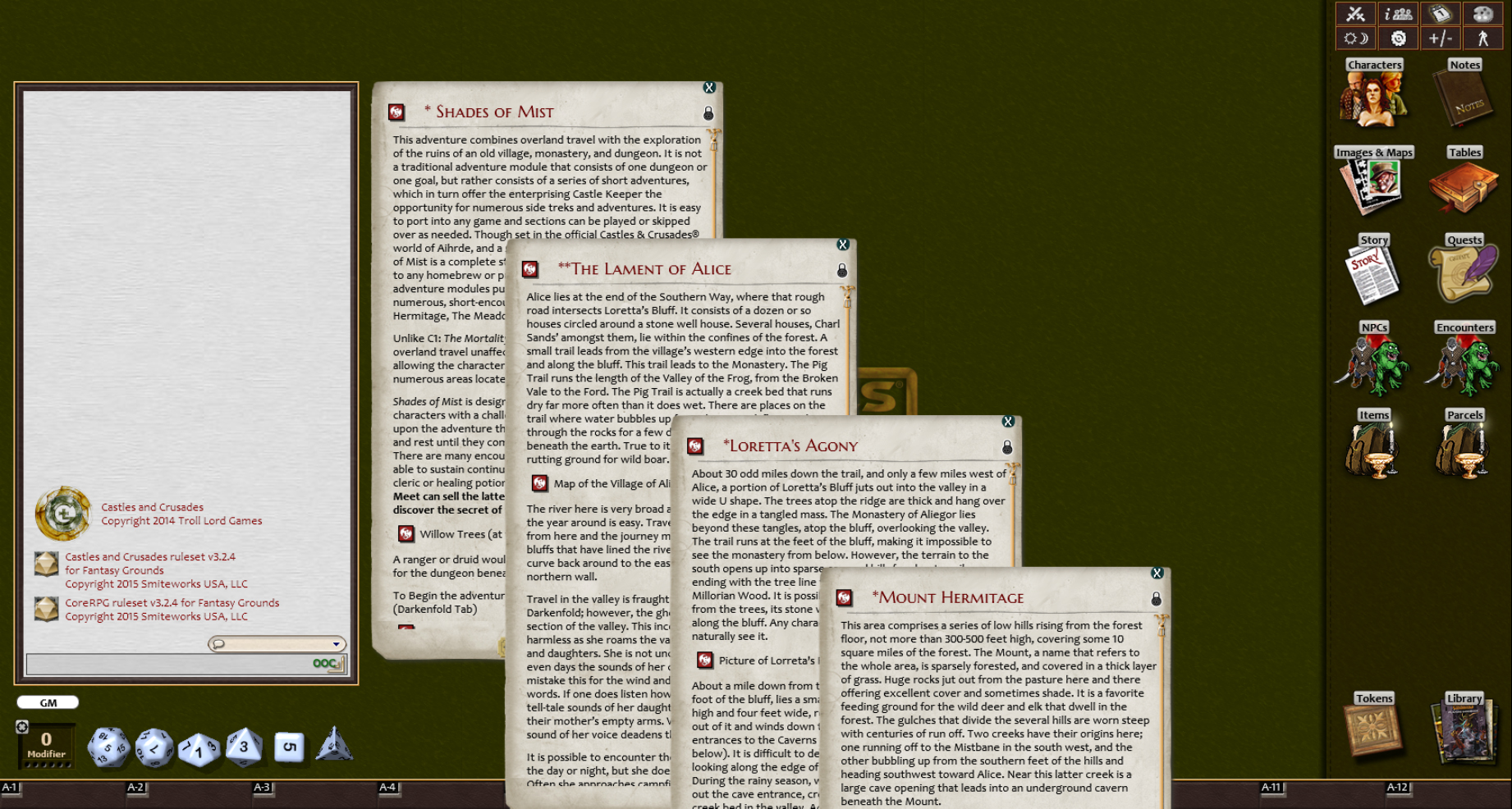 Fantasy Grounds - C2 Shades of Mist (Castles and Crusades) Featured Screenshot #1