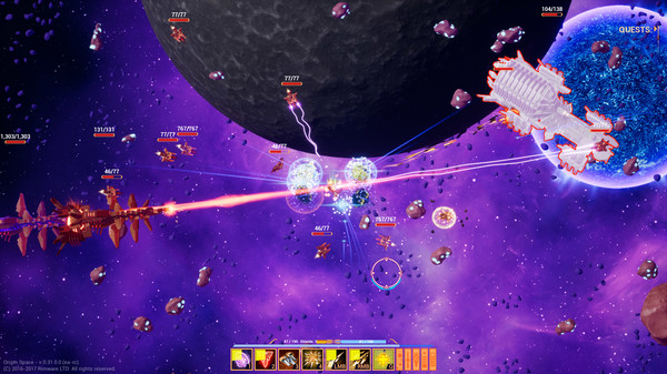 Screenshot z Origin Space