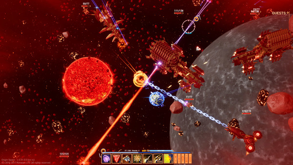 Screenshot z Origin Space