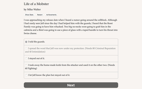 Life of a Mobster