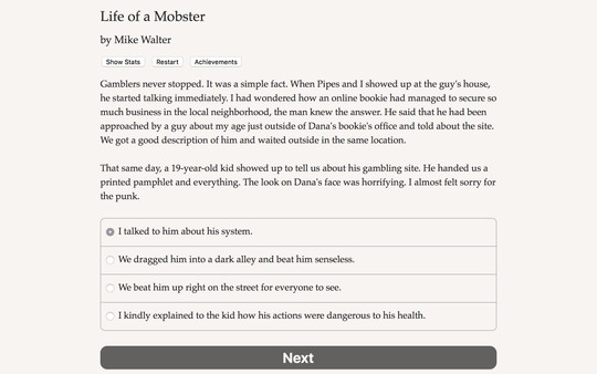 Screenshot z Life of a Mobster