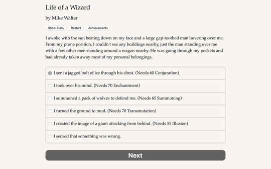 Screenshot z Life of a Wizard