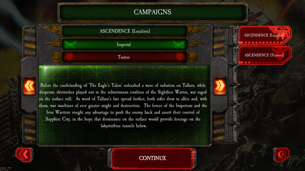 The Horus Heresy: Battle of Tallarn - Ascendance Campaign screenshot 1