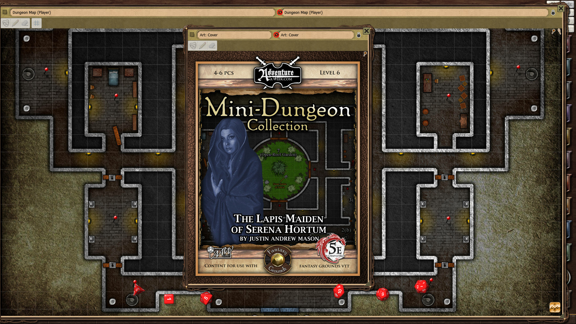 Fantasy Grounds - Mini-Dungeon #024: The Lapis Maiden of Serena Hortum (PFRPG)
