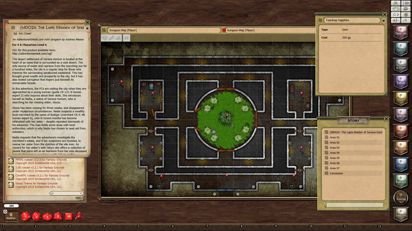 Fantasy Grounds - Mini-Dungeon #024: The Lapis Maiden of Serena Hortum (PFRPG)