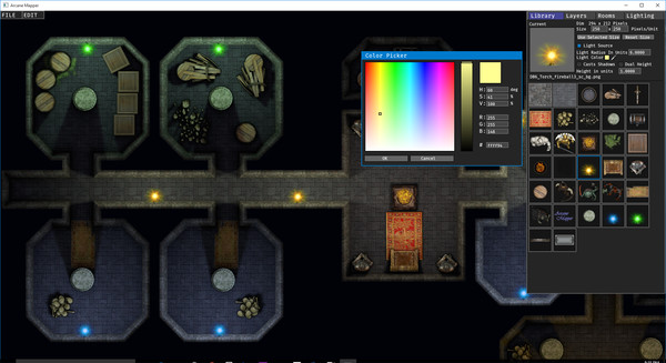 Screenshot z Arcane Mapper