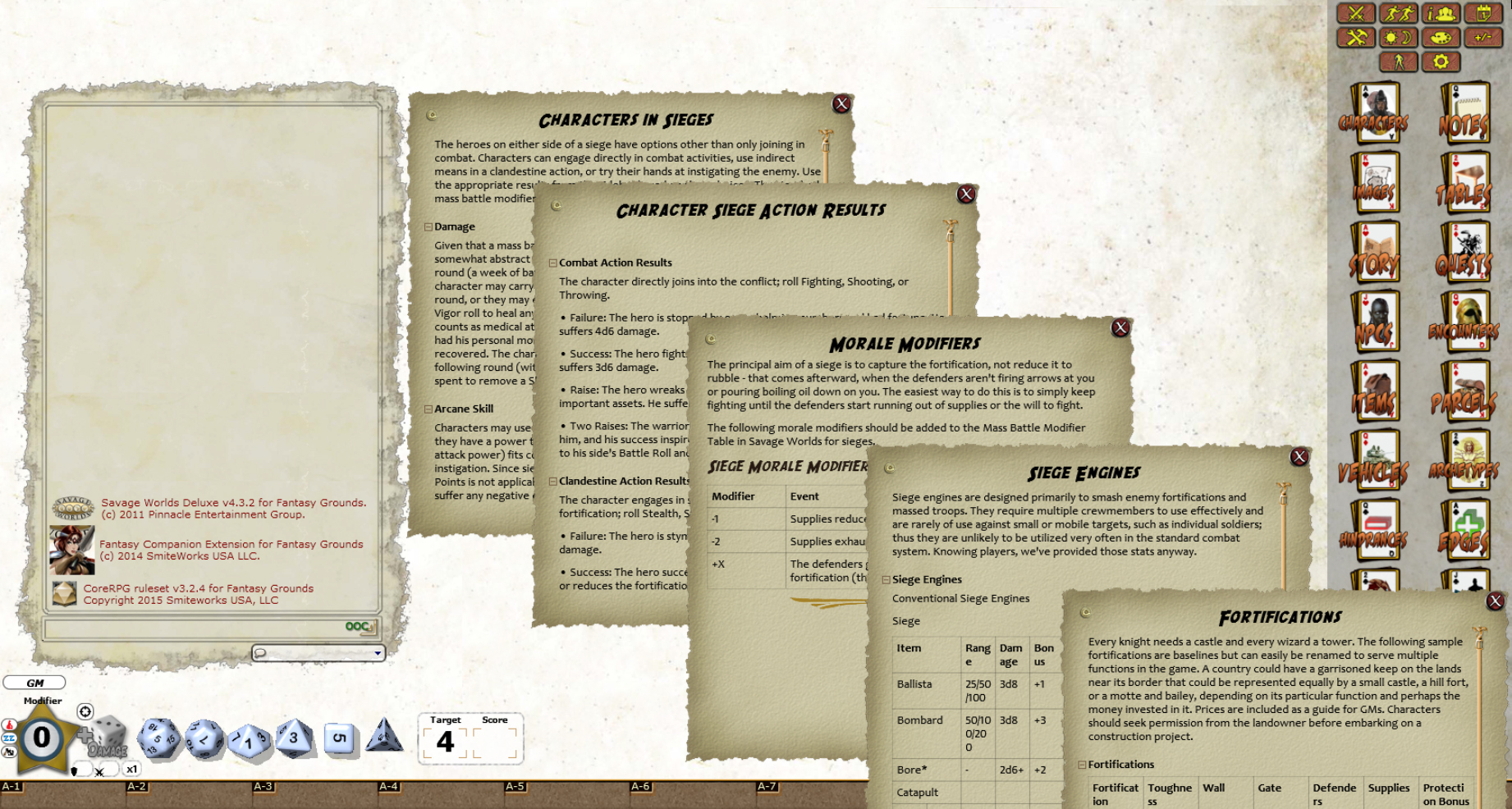 Fantasy Grounds - Fantasy Companion (Savage Worlds) Featured Screenshot #1
