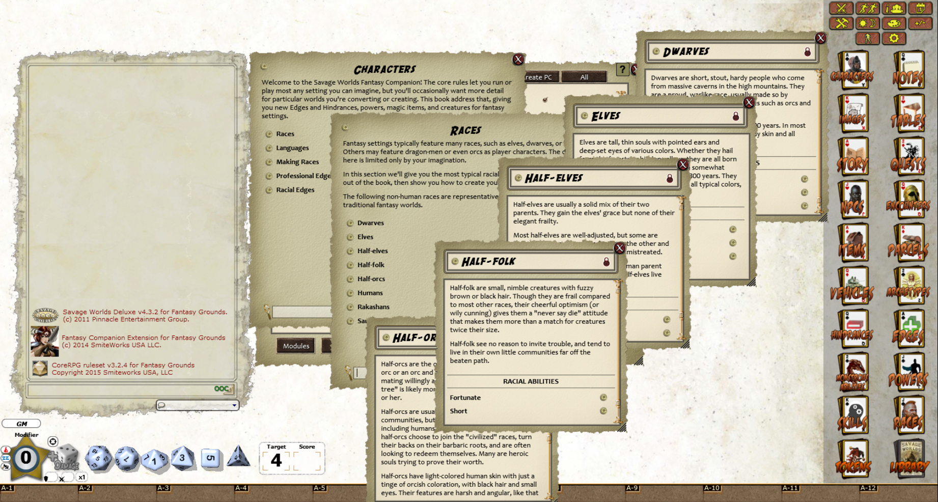 Fantasy Grounds - Fantasy Companion (Savage Worlds) screenshot 2