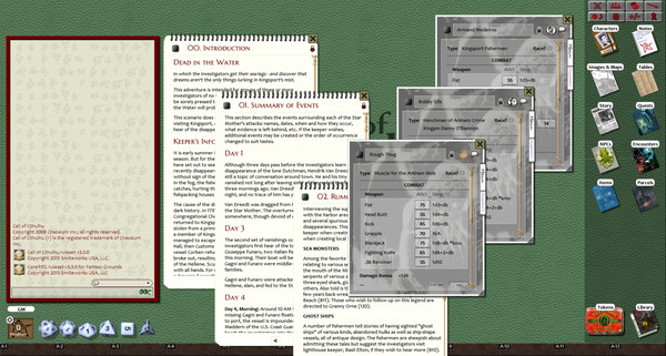 Fantasy Grounds - Dead in the Water (CoC)