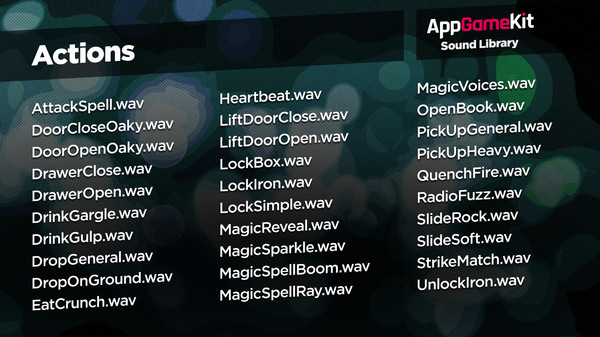 AppGameKit Classic - Sound Library
